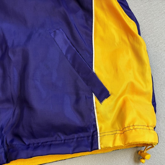 NFL Minnesota Vikings Vest Mens Large Purple Yellow Reversable Jacket Sleeveless - Picture 3 of 10